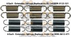 1995-1996 Arctic Cat Zrt 600 800 Snowmobile Exhaust Spring Replacement Kit