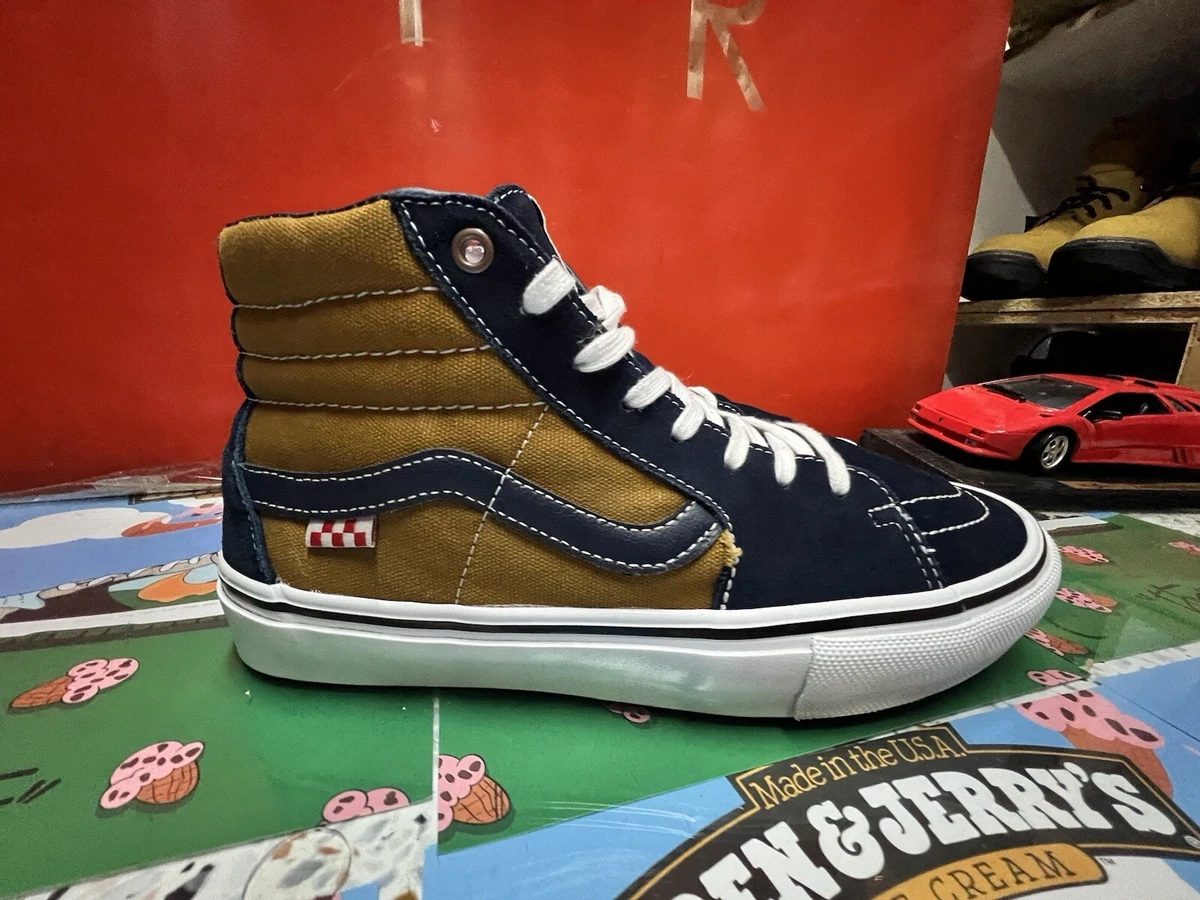 VANS VAULT SK8-Hiネイビー/ベージュ VANS Sk8-Hi Skate Beige/Navy for Sale | Authenticity Guaranteed | eBay