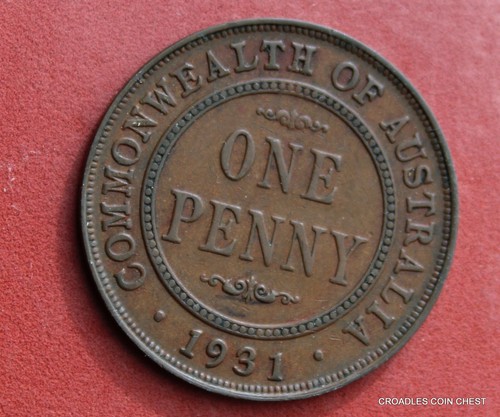 1931 PENNY DROPPED "1" PREDECIMAL SCARCER COIN PART DIAMOND 6 PEARLS #AC165 - Picture 9 of 10