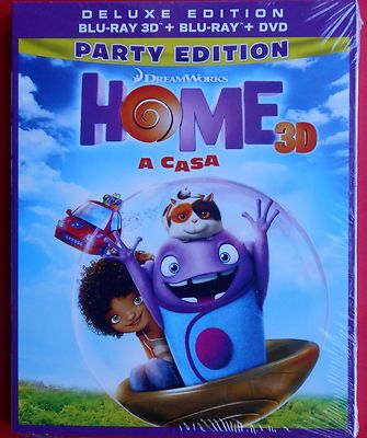 Film blu ray Scheibe Cartoon Home A Zuhause Party 3D 2D DVD Luxus Edition