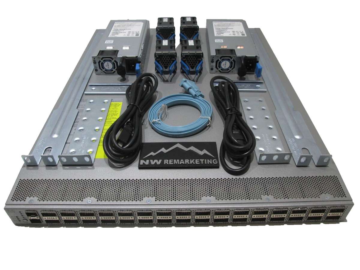 Cisco N3K-C3232C Nexus 3232C 32 x 100G, 1RU switch Dual AC and