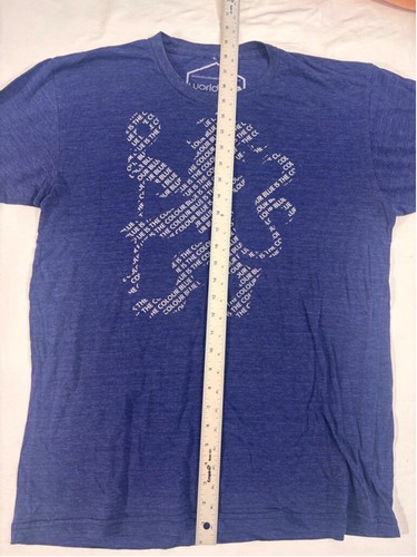 World FC T-shirt Men's Size M Blue Graphic Tee - Picture 4 of 8