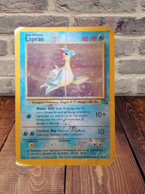 1999 lapras pokemon card 1999 POKEMON FOSSIL LAPRAS - HOLO 1ST EDITION