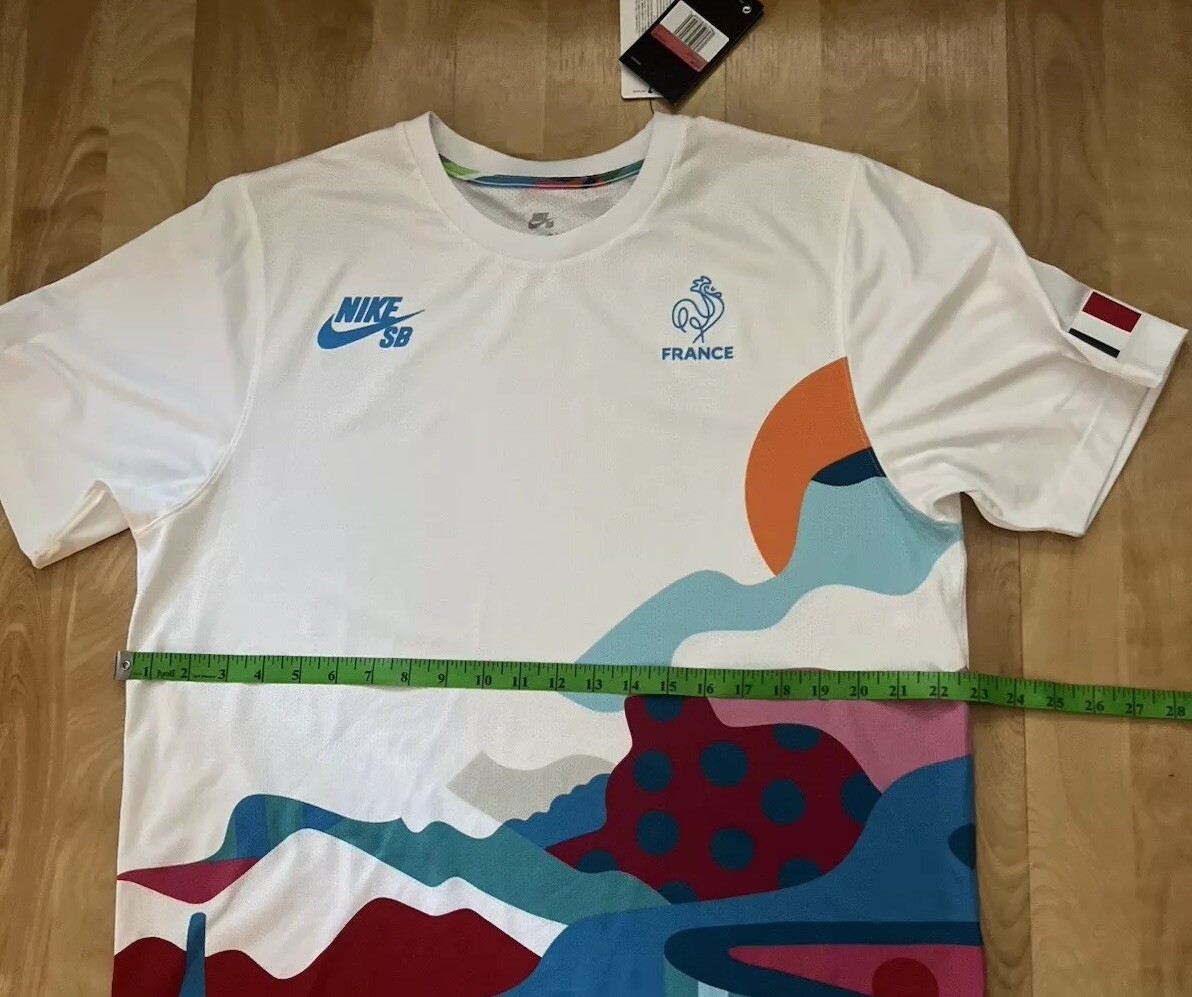NEW NIKE SB x PARRA France Federation KIT Skate Jersey Large