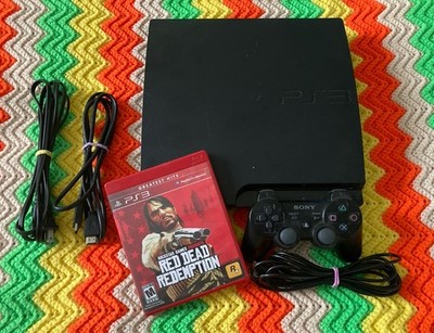 Sony PlayStation 3 PS3 Slim Console 160GB (3001A) w/ Cables Working! Bundle Deal
