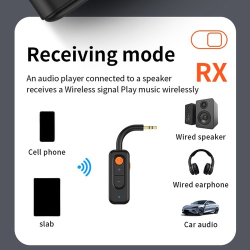 2in1 Wireless Audio Adapter for Headsets For TVs and PCs 180mAh Battery - Photo 10/12