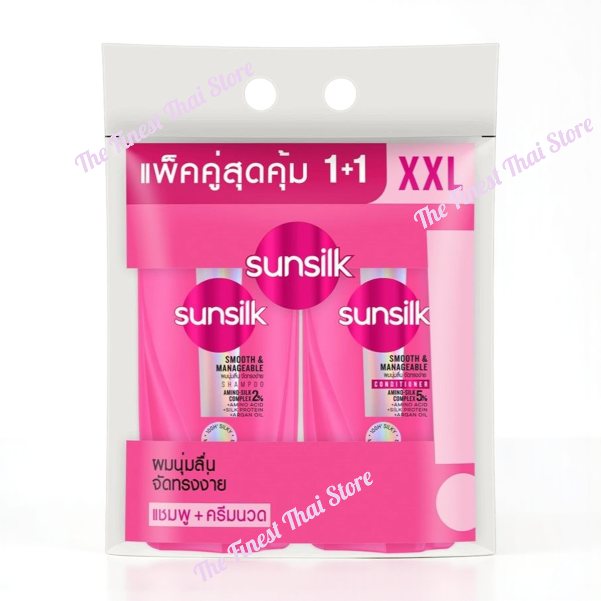 ゆり　Sunsilk Smooth & Manageable 10本 Special Pack! Sunsilk Smooth & Managable Shampoo 575ml +