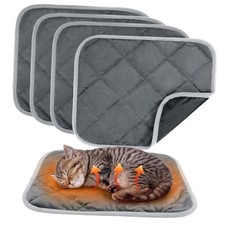 4 Pcs Self Warming Cat Bed Mat - 15.7X19.7in Soft  Warm Self-Heating Pet