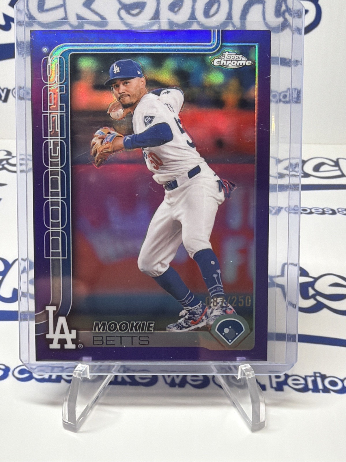 2025 Topps Chrome - Mookie Betts #50 Purple Refractor /250