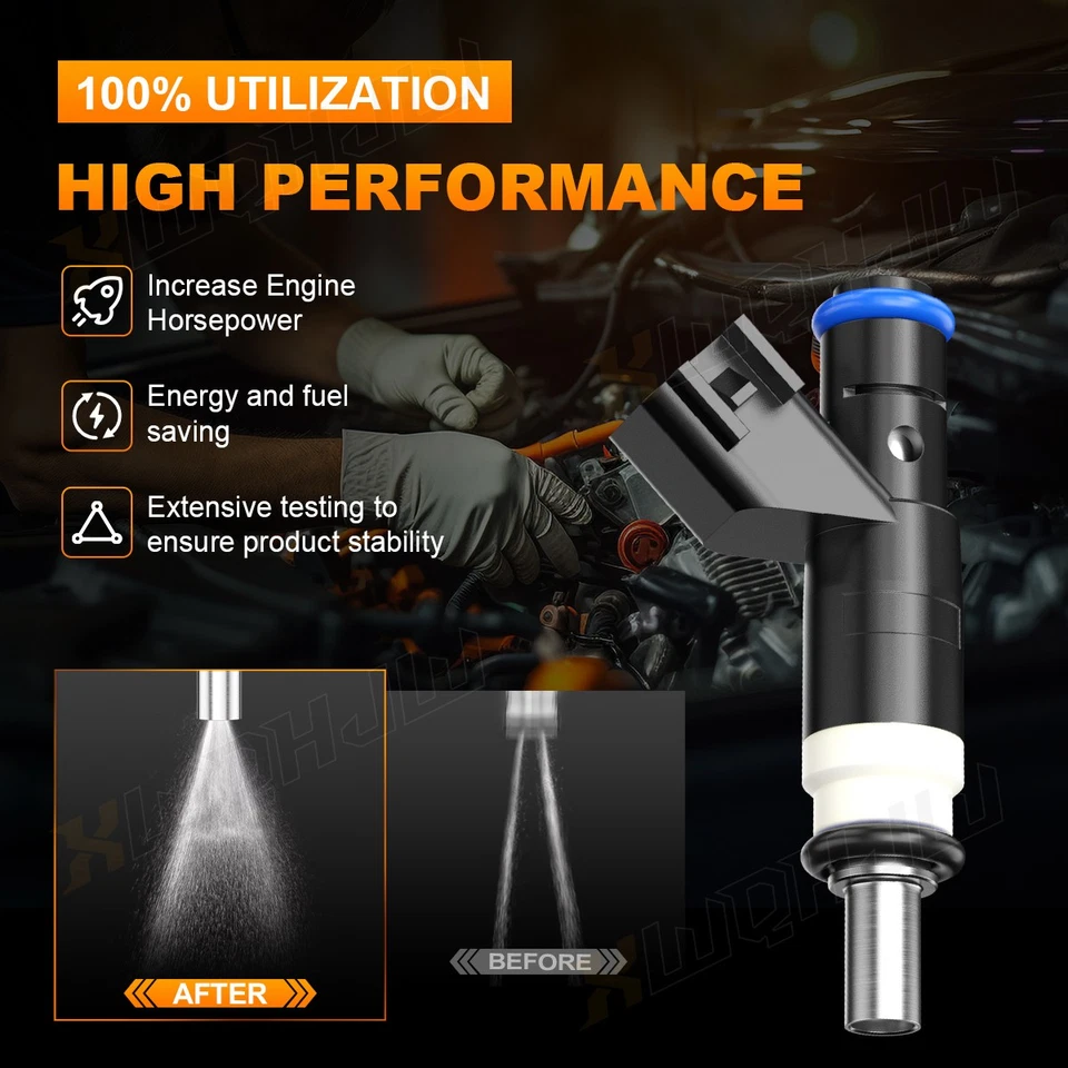 X4 04891577AC NUEVOS inyectores de combustible para Jeep Compass 2007-2017 2,0 L I4 FT1058 Foto 3 de 4