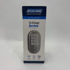 New Schlage Arrive Nickel Wireless Smart Door Lock BE459WBRMN619 Satin Nickel