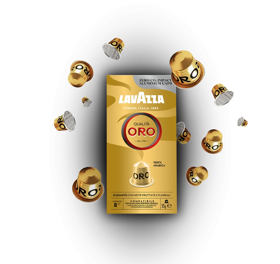 100/200/300 LAVAZZA IN ALLUMINIO QUALITA ORO COMPATIBILI NESPRESSO®