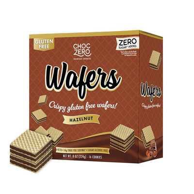 Hazelnut Wafer Cookies   No Added Sugar, Keto Friendly, Low Carb Cookies with No
