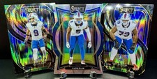 Kaiir Elam Select Diecut + Dion Dawkins & Taylor Rapp Green/Black Shock Prizm