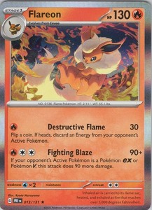 Flareon (Master Ball Pattern) 013/131 Prismatic Evolutions