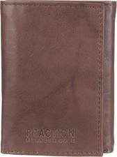 Kenneth Cole Reaction Men's Leather RFID Extra-Capacity Trifold