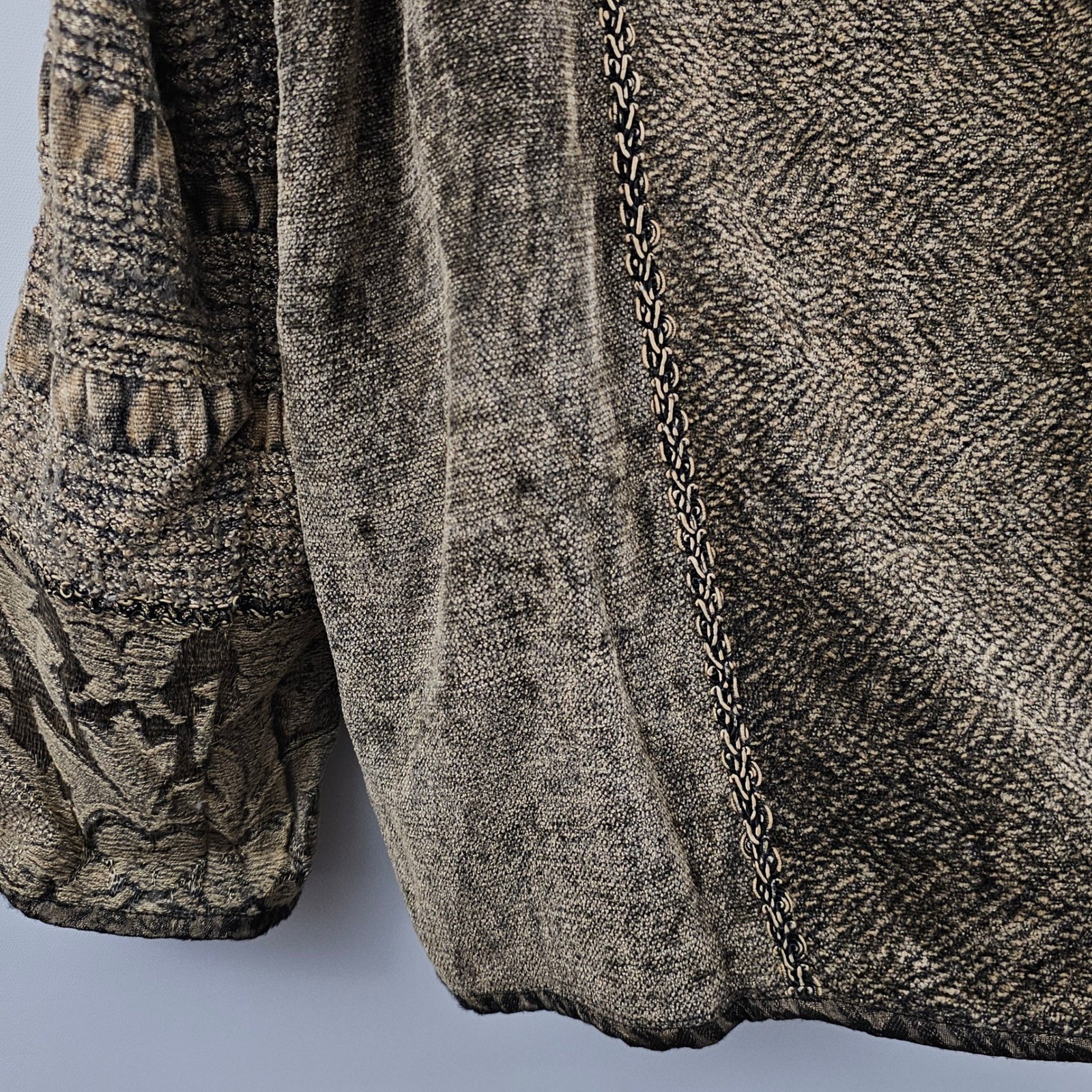 Flashback Patchwork Embroidered Jacket Womens XL … - image 4