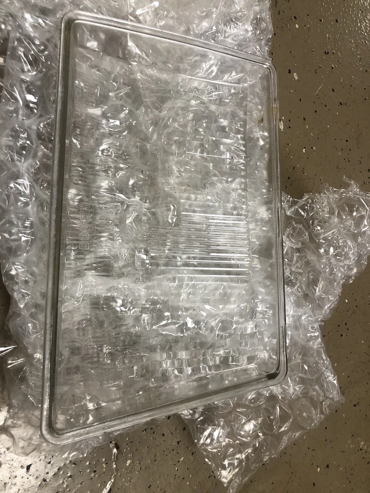 Par de lentes de cristal de faros Bosch Euro R107 280SL 350SL 500SL para Mercedes Benz Foto 2 de 4