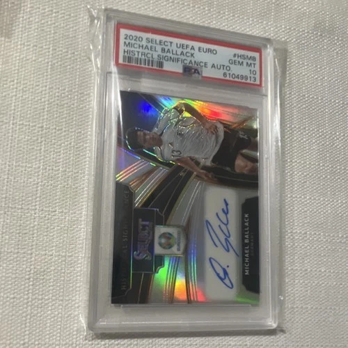 Panini 2020 Select UEFA Euro Preview Michael Ballack HS-MB Germany PSA 10 Auto