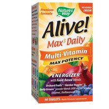 Alive Max3 Potency Adult Complete Multivitamin-No Adde