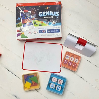 OSMO Genius Starter Kit 5 games Ages 6-10 - Math, Spelling, Creativity & Coding