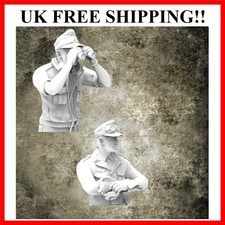 1/35 tank Crew soldier 2, WWII, Resin Model figure soldier, WW2 Military them...