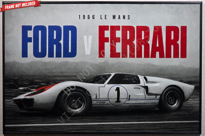 1966 24h Le Mans Ken Miles Ford v Ferrari GT40 Original - 36x24 Poster