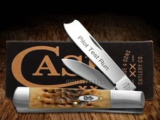 Case xx Knives Razor Jack Jigged Amber Bone Pocket Knife Stainless