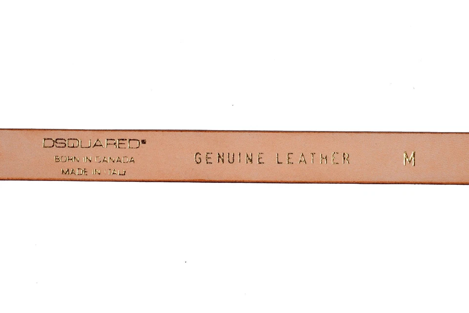 Cinturón para mujer Dsquared2 verde estampado de piel de serpiente cuero genuino doble envoltura talla S M Foto 2 de 3