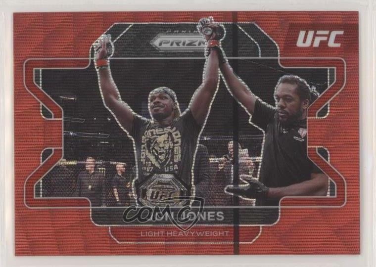 2022 Panini Prizm UFC Ruby Wave Prizm Jon Jones #4 0g14