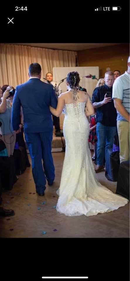 Vestido de novia firma Galina talla 10 (usado) Foto 4 de 4