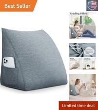 Comfy Headboard Wedge Pillow - Perfect Back Support for Reading or Lounging