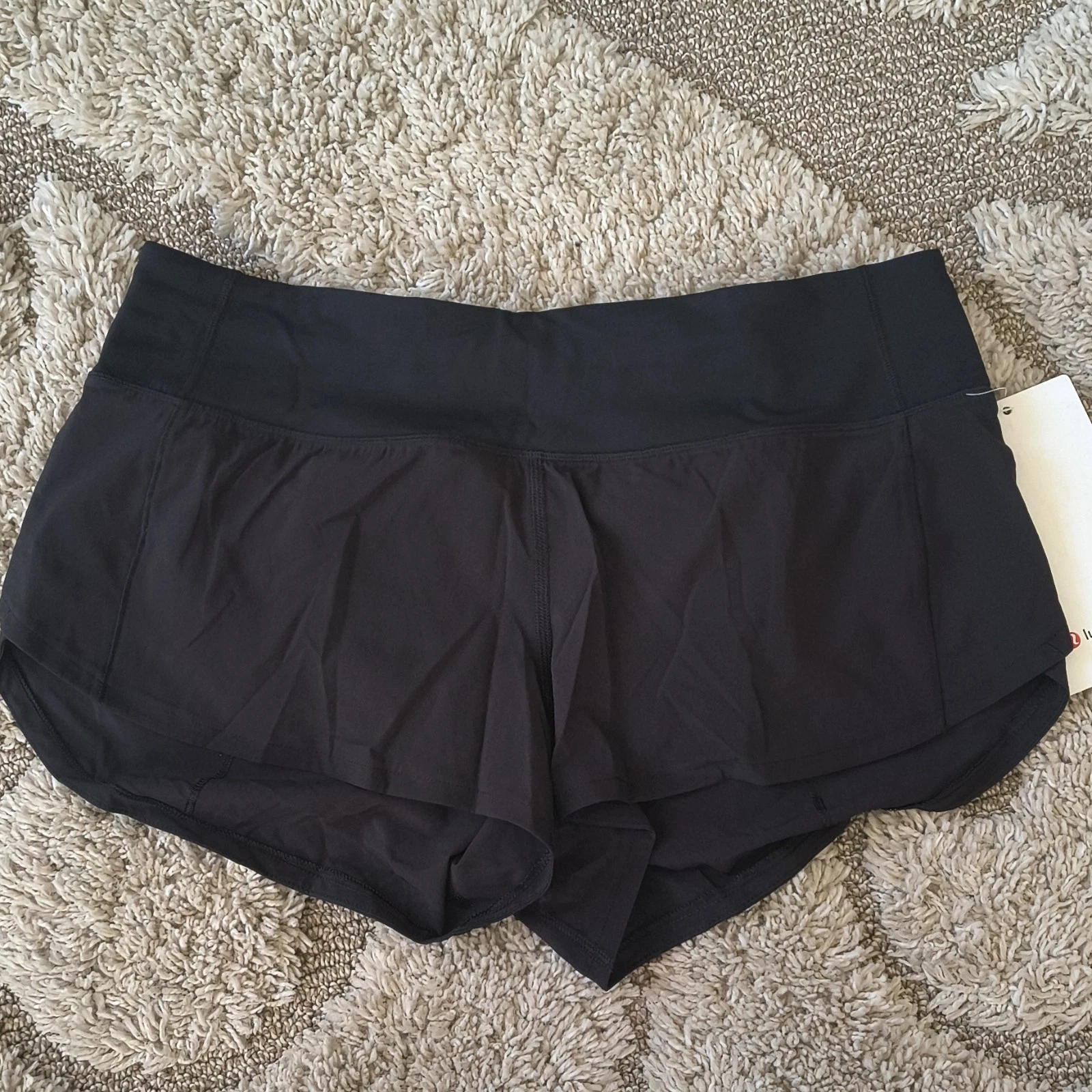 Lululemon Speed Up LR Short 2.5" Athletic Lined Black Running Quick Dry