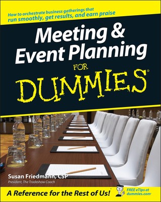 Meeting and Event Planning For Dummies - paperback Friedmann, Susan