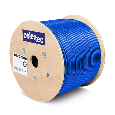 CAT6A Ethernet Cable, 500Ft, 23AWG Solid Bare Copper, UTP Unshielded Twisted Pai