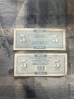 Vintage (2) Toys R Us $5 Dollar Geoffrey Dollars. Lot Of 2   Very Good Condition — photo 2