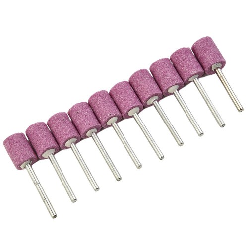 Chrome Corundum Abrasive Mounted Stones High hardness Wood 10pcs 12mm Rotary - Picture 4 of 13