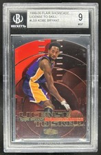 1999-00 Fleer Flair Showcase Kobe Bryant License to Skill #9 LS Lakers BGS 9