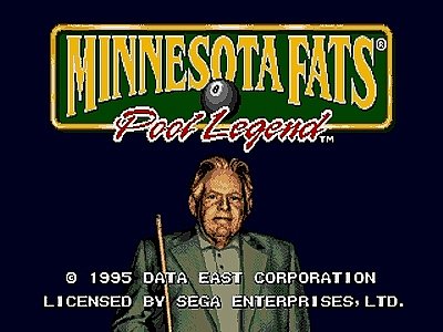 Minnesota Fats: Pool Legend (Sega Genesis, 1994) for sale Minnesota Fats: Pool Legend (Sega Genesis, 1994) for sale