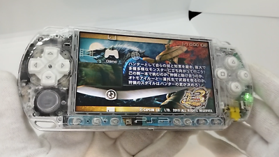 Sony PSP-3000 Playstation Portable Handheld Console Clear Shell