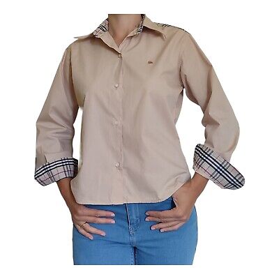 Vintage Burberry Women Shirt Burberry Ladies Vintage Check Stretch