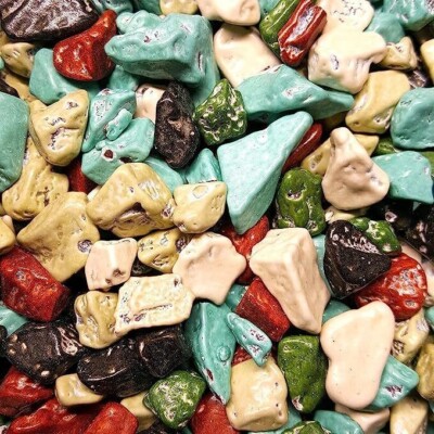 Soft Chocolate Stone Candy Colourful Rock Candies Packaging Type: Loose- 500g
