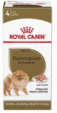 ROYAL CANIN Adult Pomeranian Loaf in Sauce Wet Dog Food, (4) 3 oz Cans - 4/10/23
