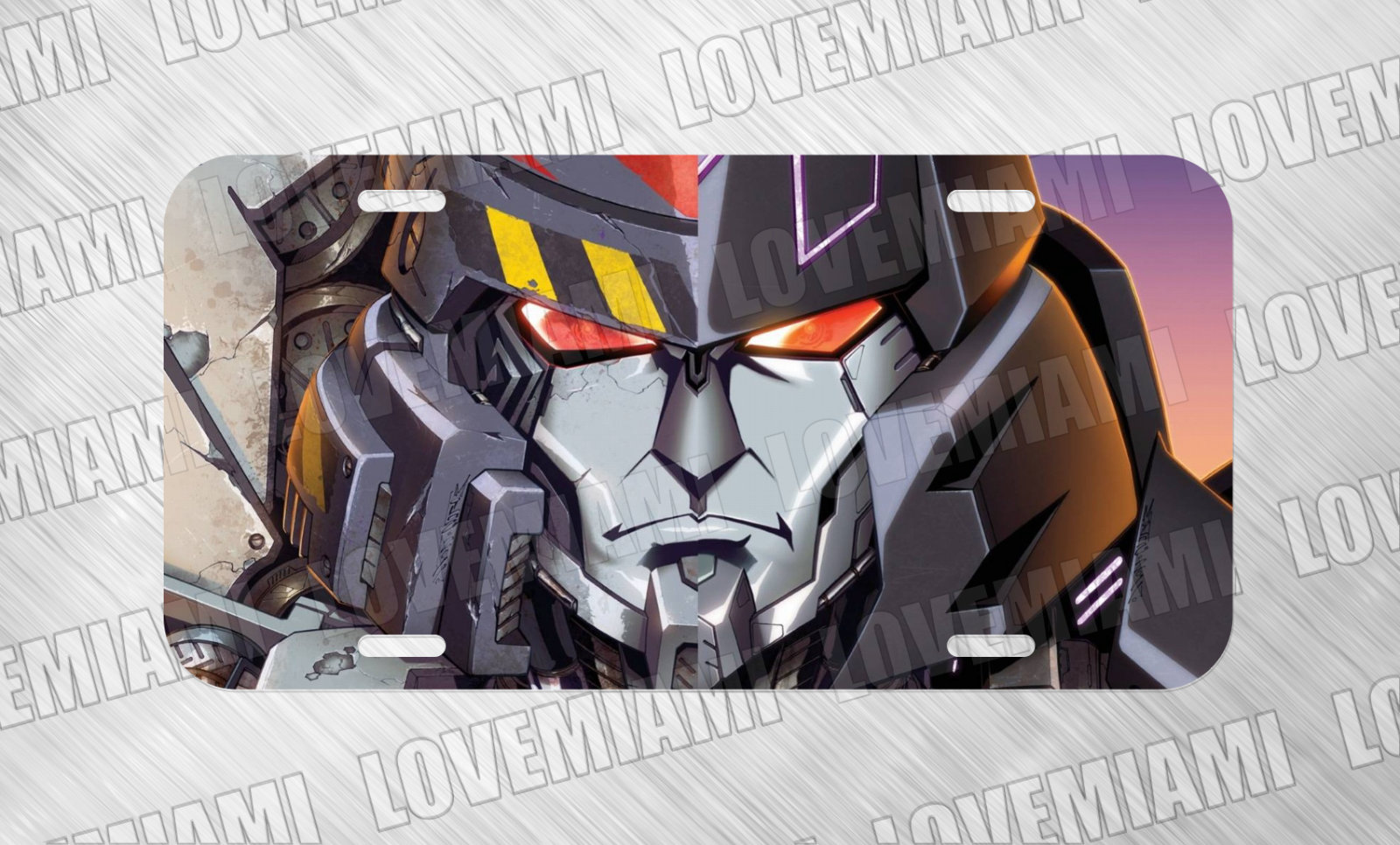 For Transformers Megatron Fans License Plate Auto Car Tag FREE SHIP