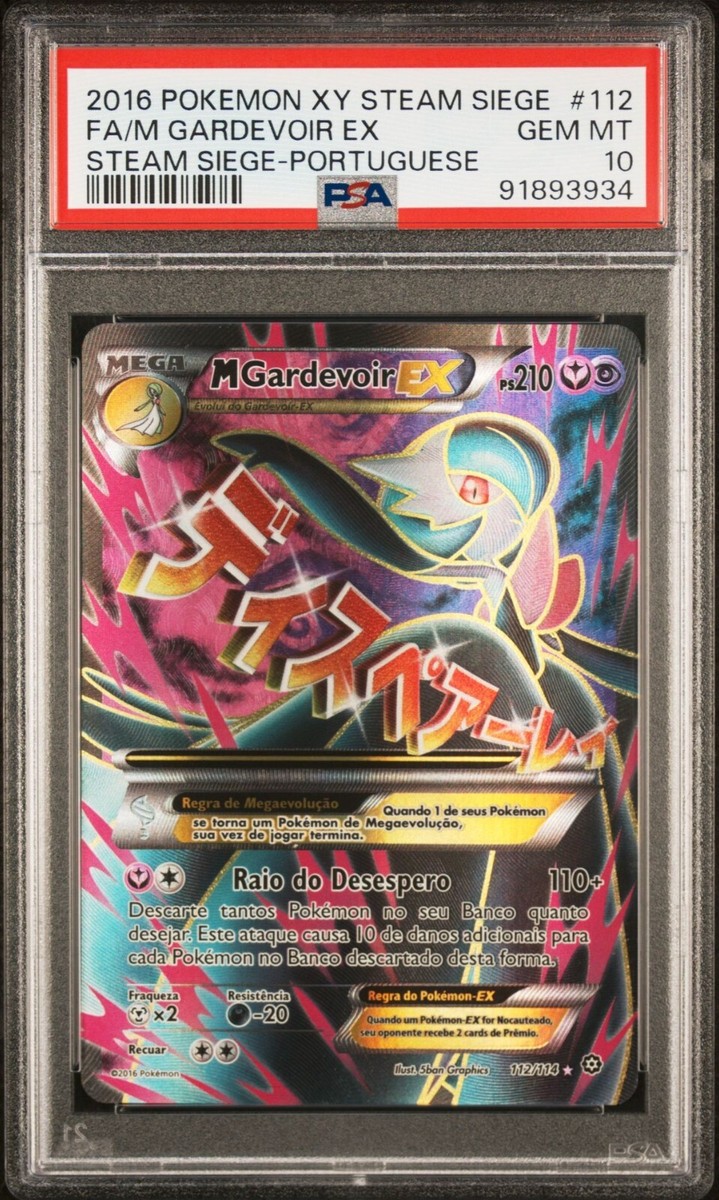 POP 2 MEGA M GARDEVOIR EX 112/114 PSA 10 POKEMON PORTUGUESE XY