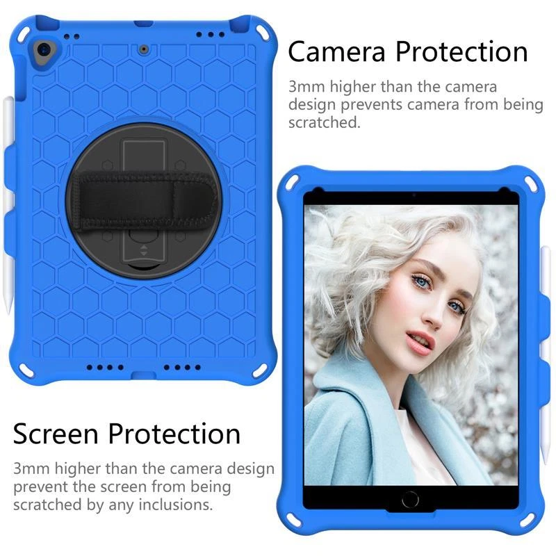 For iPad Air 3rd Pro 10.5 9th 8th 7th Mini 5 4 Case Kids Shockproof Stand Cover - Image 3 of 4