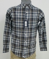 Hart Schaffner Marx Multi Color Plaid Cotton L/S Men's Shirt NWT 98.50 S M