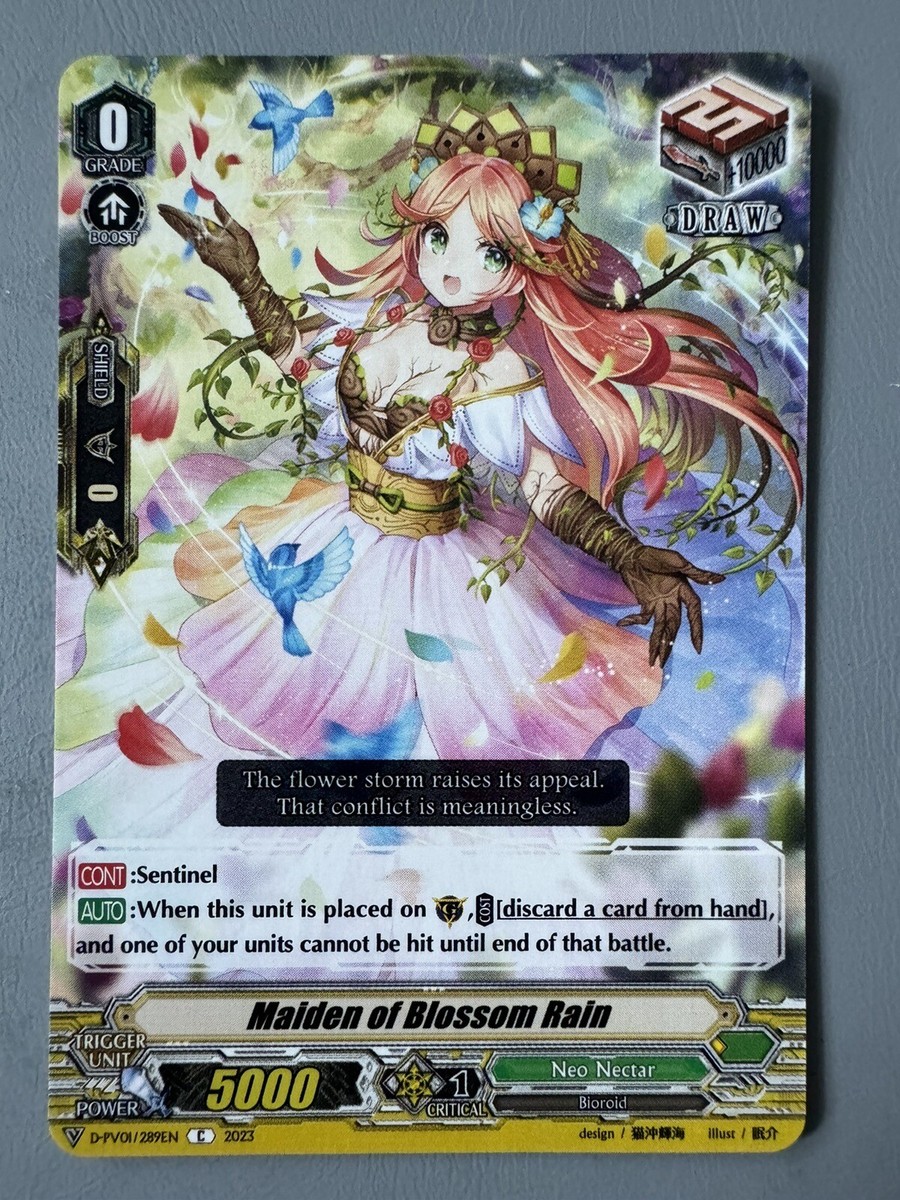 CARDFIGHT VANGUARD MAIDEN OF BLOSSOM RAIN (NEO NECTAR SENTINEL) D