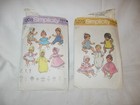 2 vintage 1970's doll sewing patterns estate find sixe 14 & 17-18" dolls