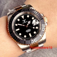 Tandorio Sapphire Glass NH35A 40mm 20Bar Automatic Men Watch Two Tone Bracelet